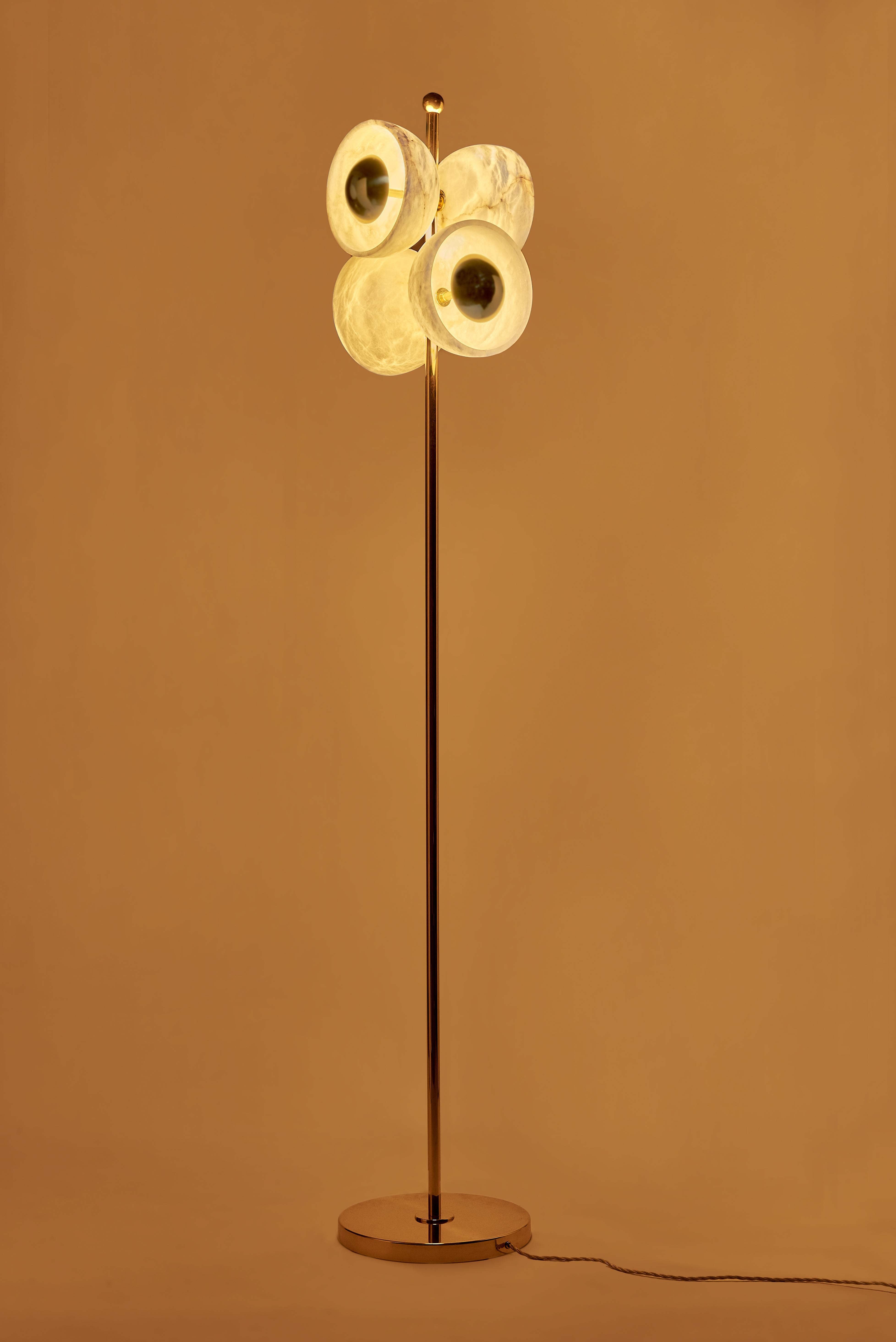 Brushed Elegant Italian Floor Lamp 