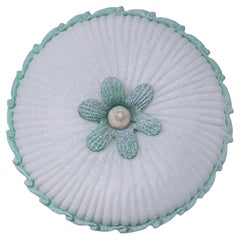 Elegant Italian Green and Murano Glass Ceiling Flower