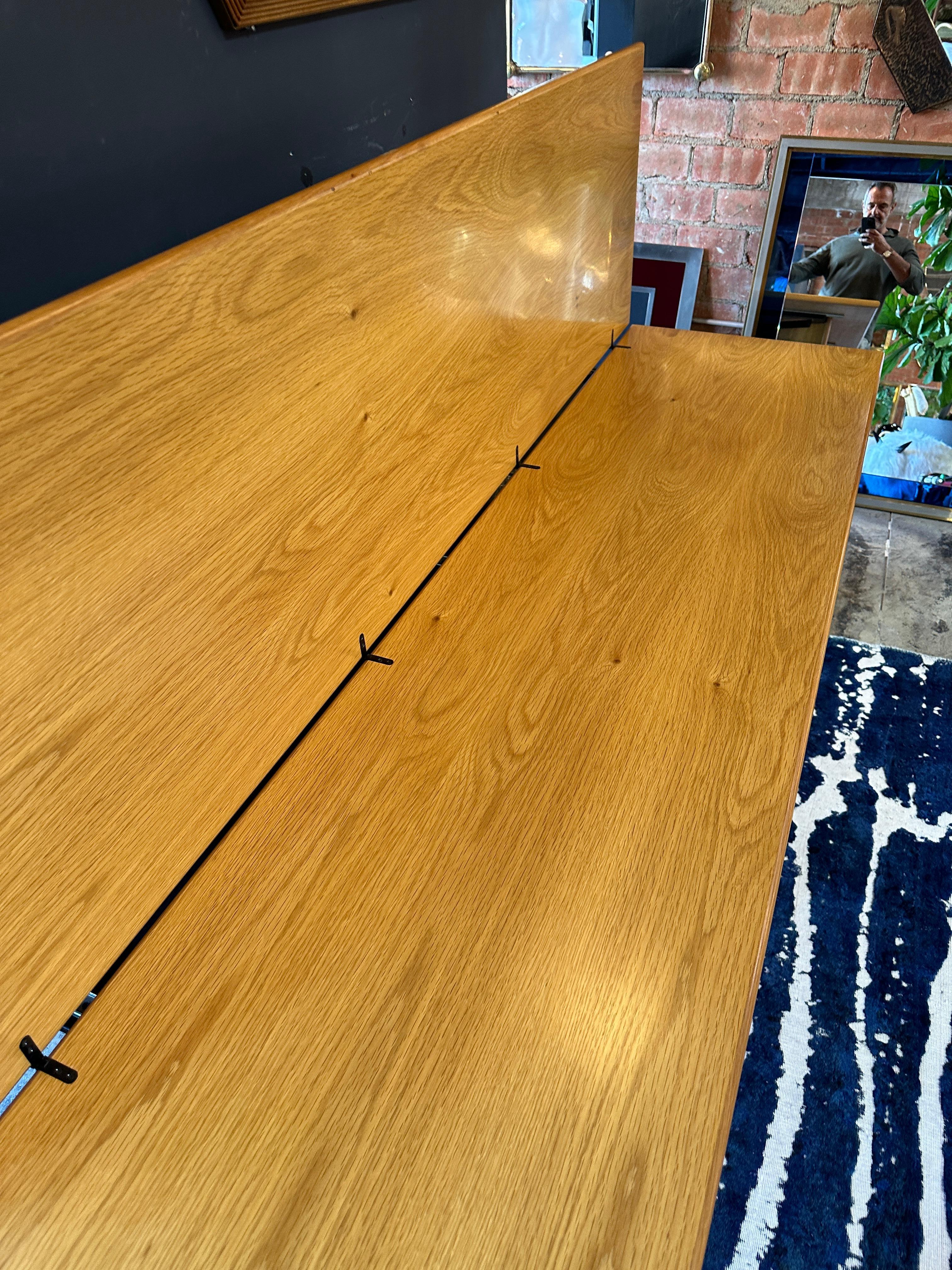 Elegant Italian Mid Century Adjustable Console/Table 1970s In Good Condition For Sale In Los Angeles, CA