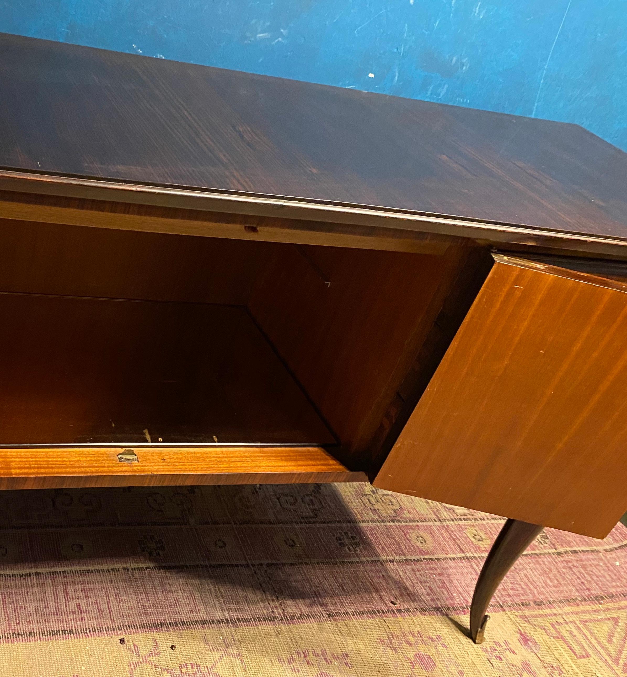 Elegant Italian Midcentury Bar Cabinet Attributed to Paolo Buffa, 1950s In Good Condition For Sale In Rome, IT