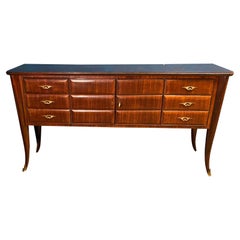 Elegant Italian Midcentury Bar Cabinet Attributed to Paolo Buffa, 1950s