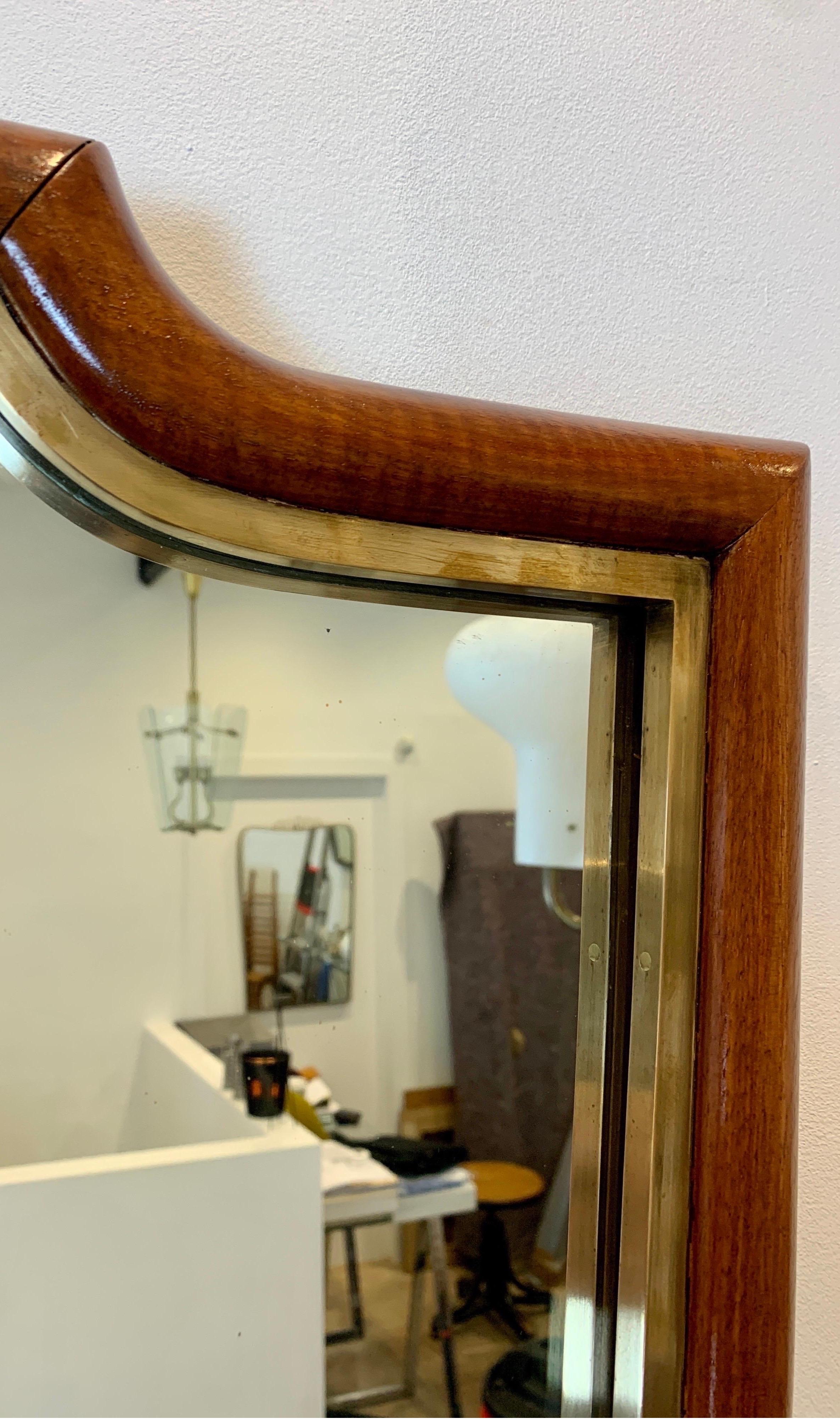 Elegant Italian Mirror, 1940s In Good Condition In Brussels, BE