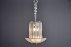 Elegant Italian Murano Glass Chandelier Italy, 1930s