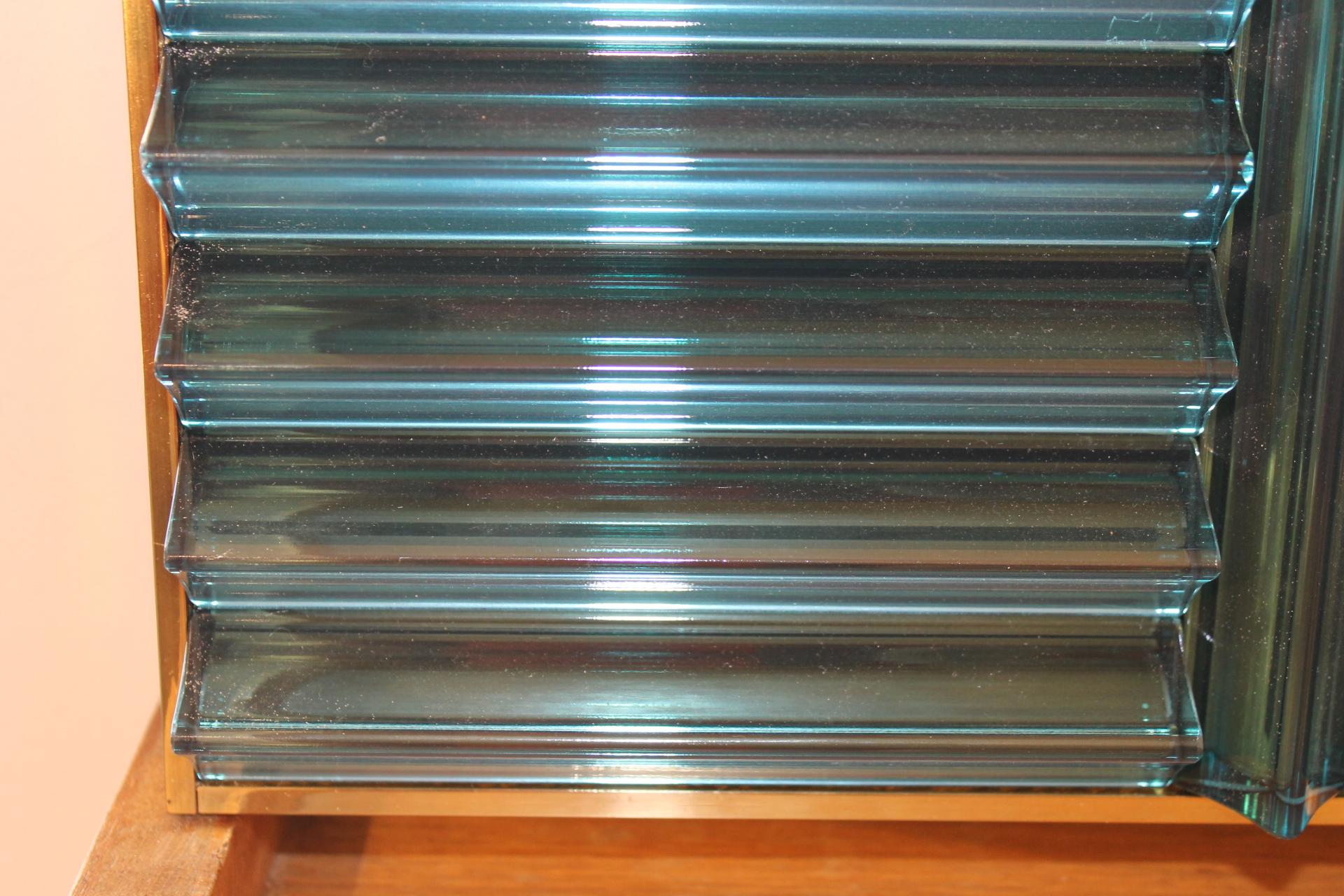 Élégant miroir et bâton italien de Murano en vente 3