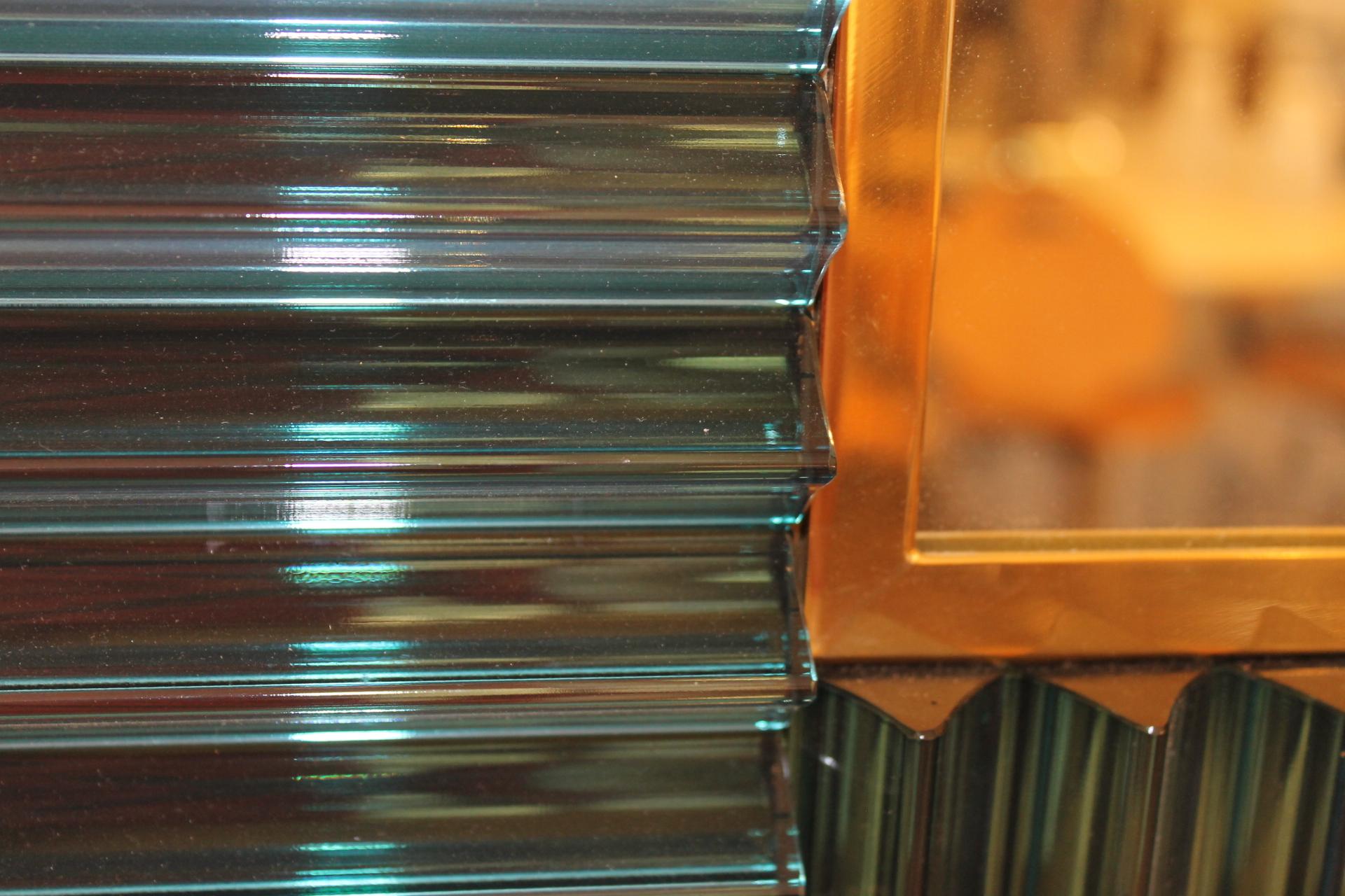 Élégant miroir et bâton italien de Murano en vente 5