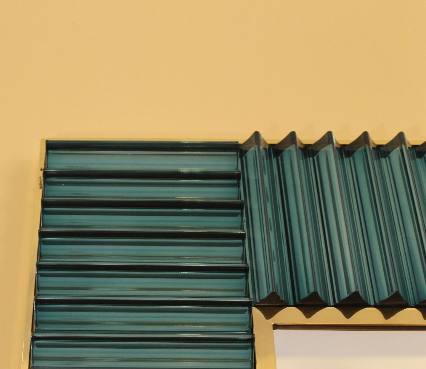 Élégant miroir et bâton italien de Murano en vente 7