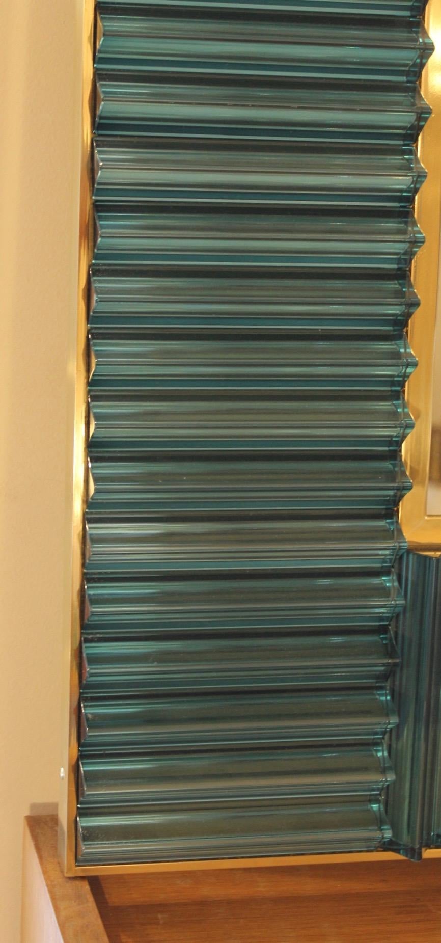 Élégant miroir et bâton italien de Murano en vente 2
