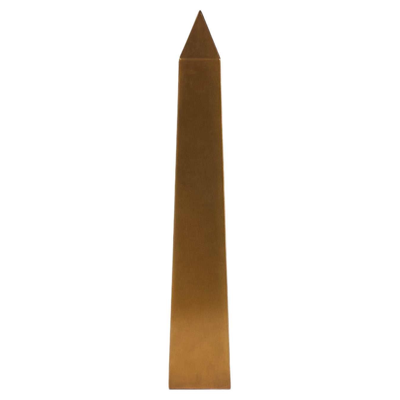 Eleganter italienischer Obelisk aus Bronze im Angebot