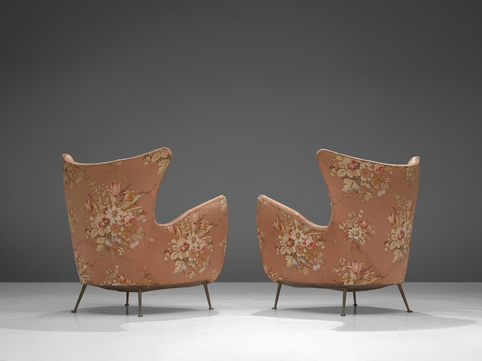 pink floral chairs