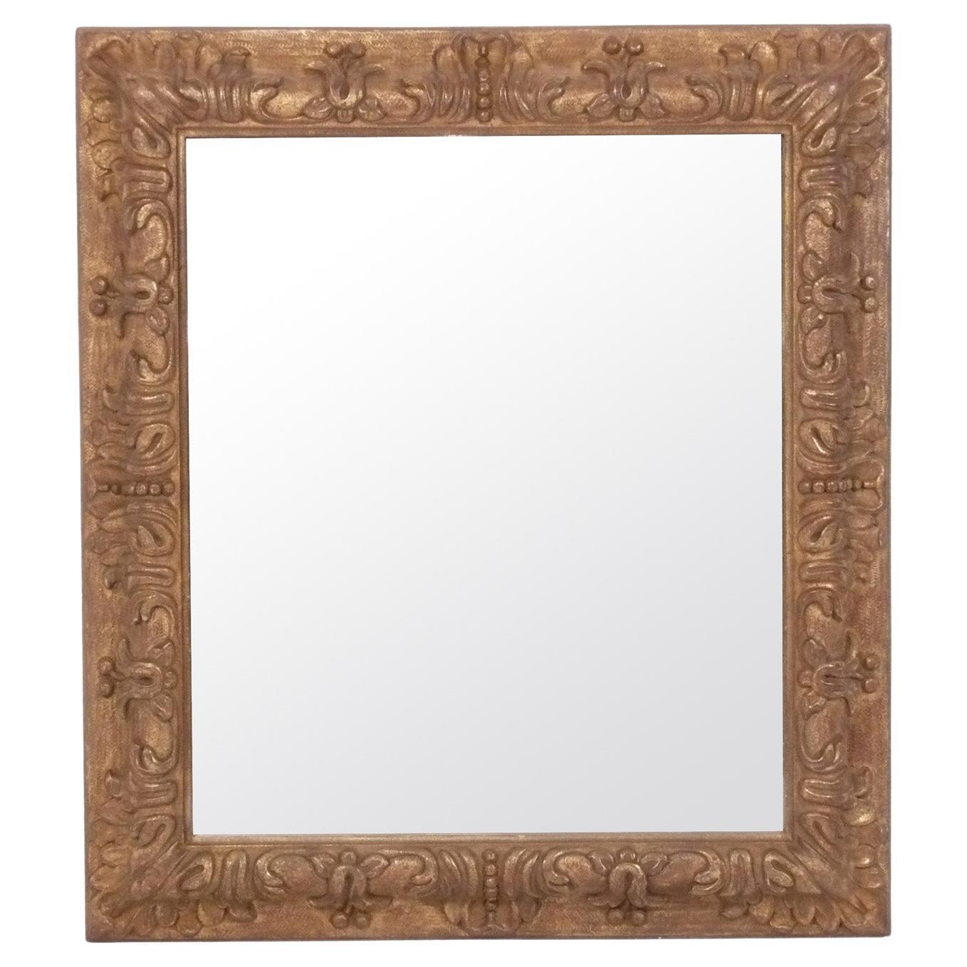 Elegant Italian Regency Style Gilt Mirror 40.5" x 35.5"