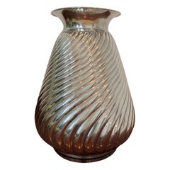 Elegant Italian Silver Vase, circa 1950s