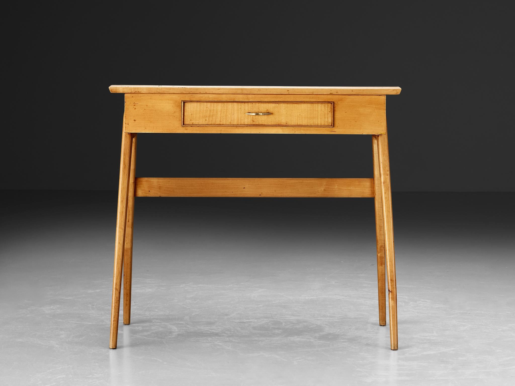 Mid-20th Century Elegant Italian Small Desk in Cherry