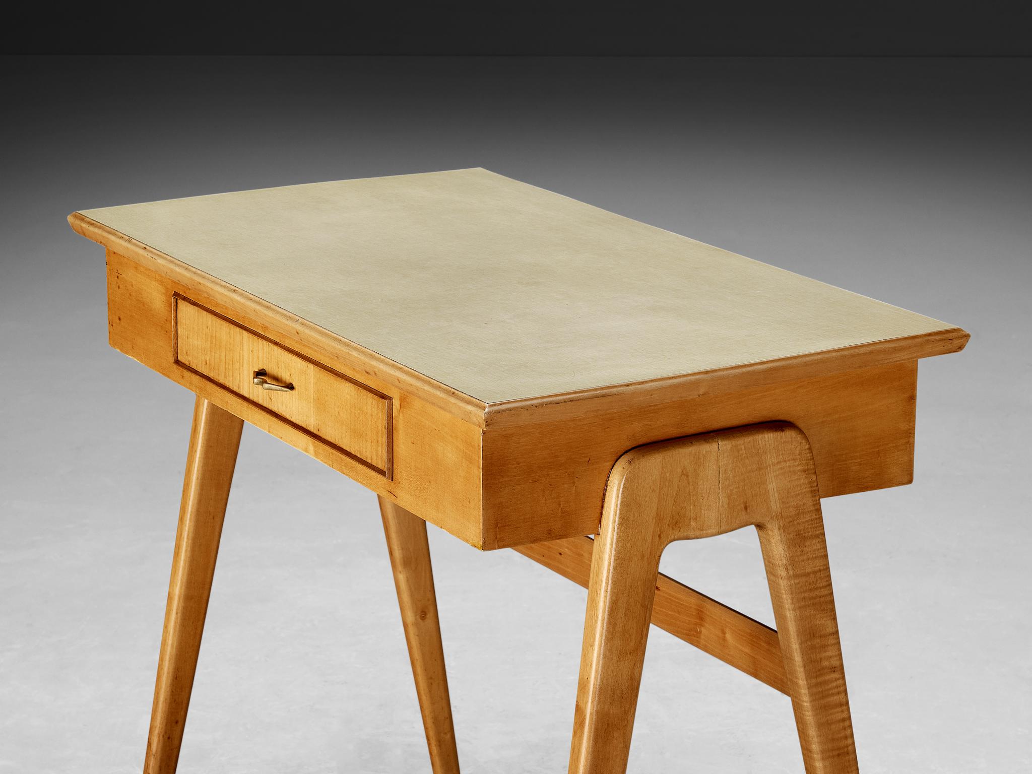 Formica Elegant Italian Small Desk in Cherry