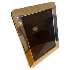 Elegant Italian Vintage 1970s Photo Frame in Silver Plated Finish