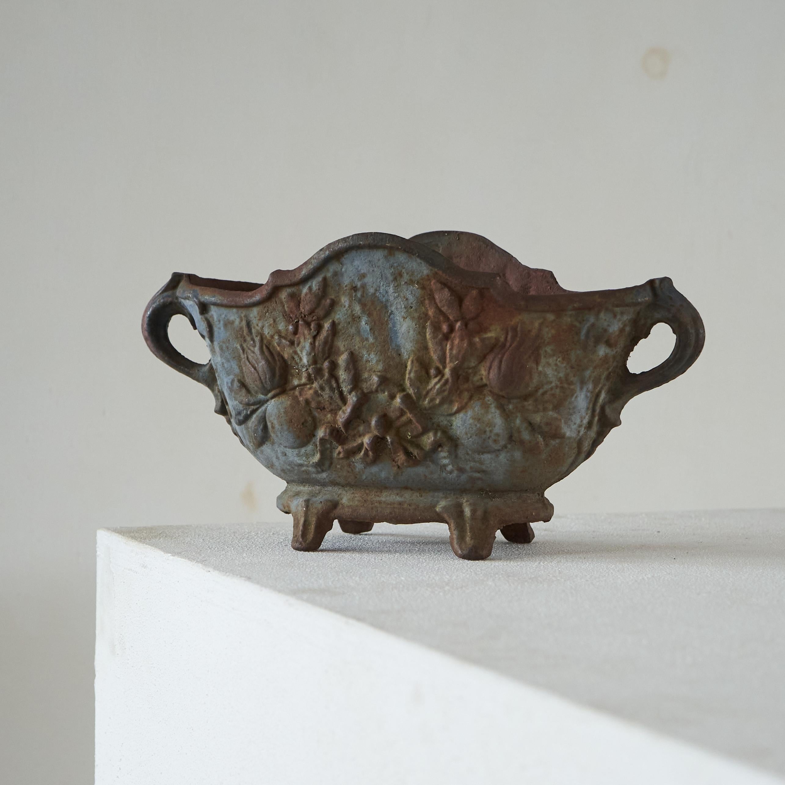 Elegance Jardinière in ghisa patinata e arrugginita, Europa, fine del XIX secolo.

Si tratta di una splendida jardinière o fioriera in ghisa patinata. Ottimi colori e patina arrugginita, che conferiscono a questo pezzo un aspetto e un fascino ben