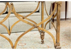 Elegant Julia Gray Campaign Style Cocktail Table