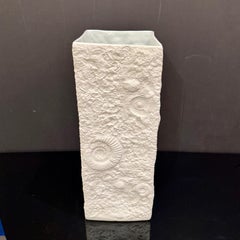 Elegant Kaiser Ammonite Bisque Porcelain Vase, Germany, 1960s