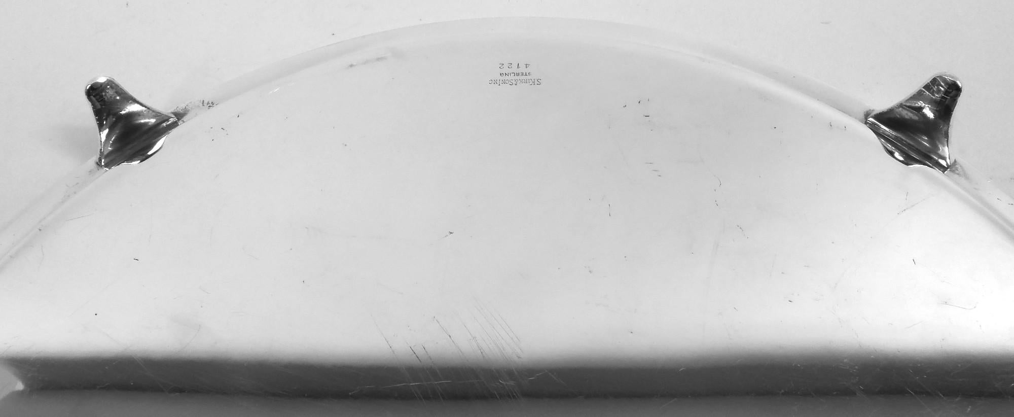 Elegante Kirk Baltimore Neoklassische Sterling Silber Salver im Zustand „Gut“ im Angebot in New York, NY