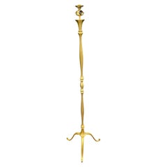 Elegant lampadaire en métal doré circa 1940/1950