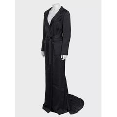 Elegant Lanvin Black Viscose Maxi Dress - EU 38 / M