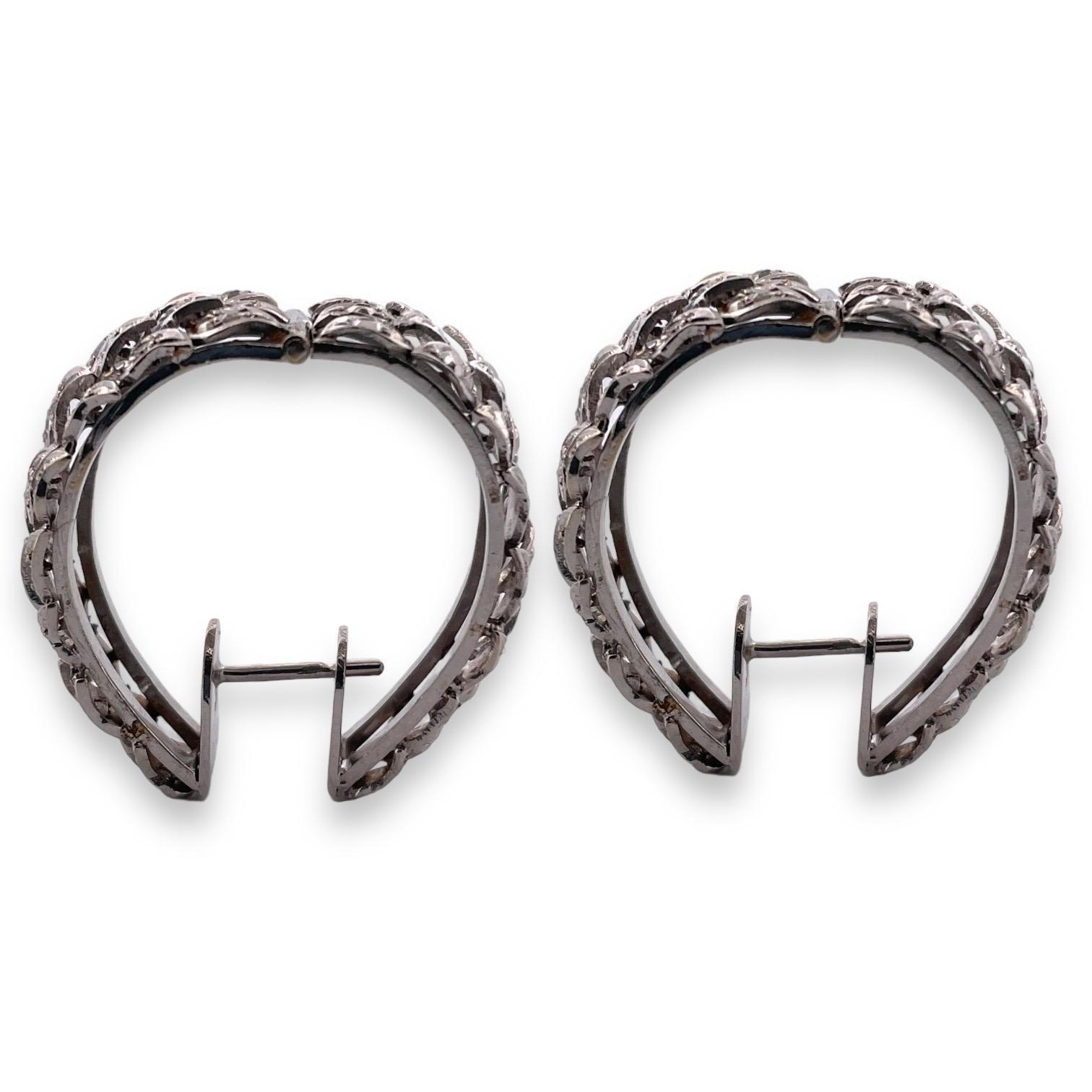 Eleganter Lapislazuli-Silber-Ohrring im Tiffany-Stil - Statement-Stil (Moderne) im Angebot