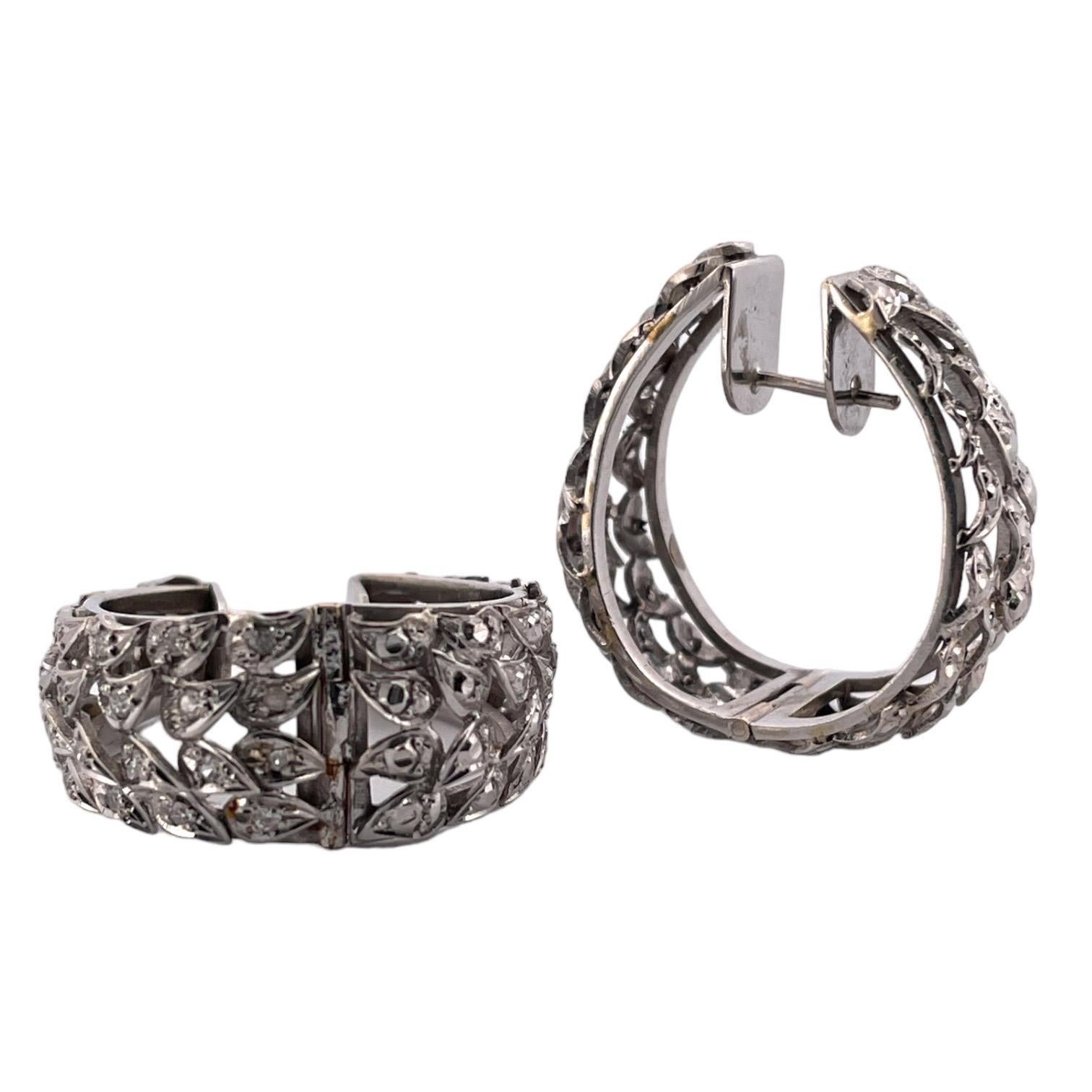 Eleganter Lapislazuli-Silber-Ohrring im Tiffany-Stil - Statement-Stil im Zustand „Gut“ im Angebot in New York, NY