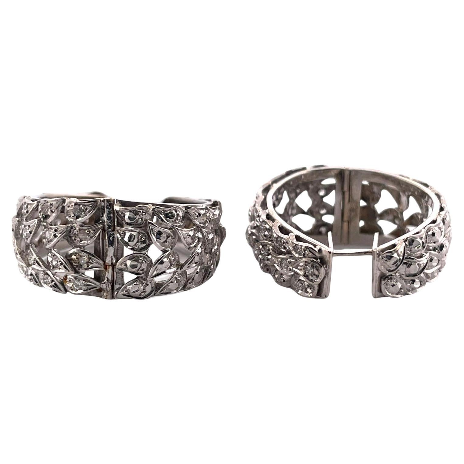 Eleganter Lapislazuli-Silber-Ohrring im Tiffany-Stil - Statement-Stil im Angebot