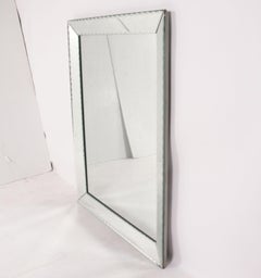 Elegant Large Scale Beveled Mirror 54.25"H x 42.25"W circa 1940s