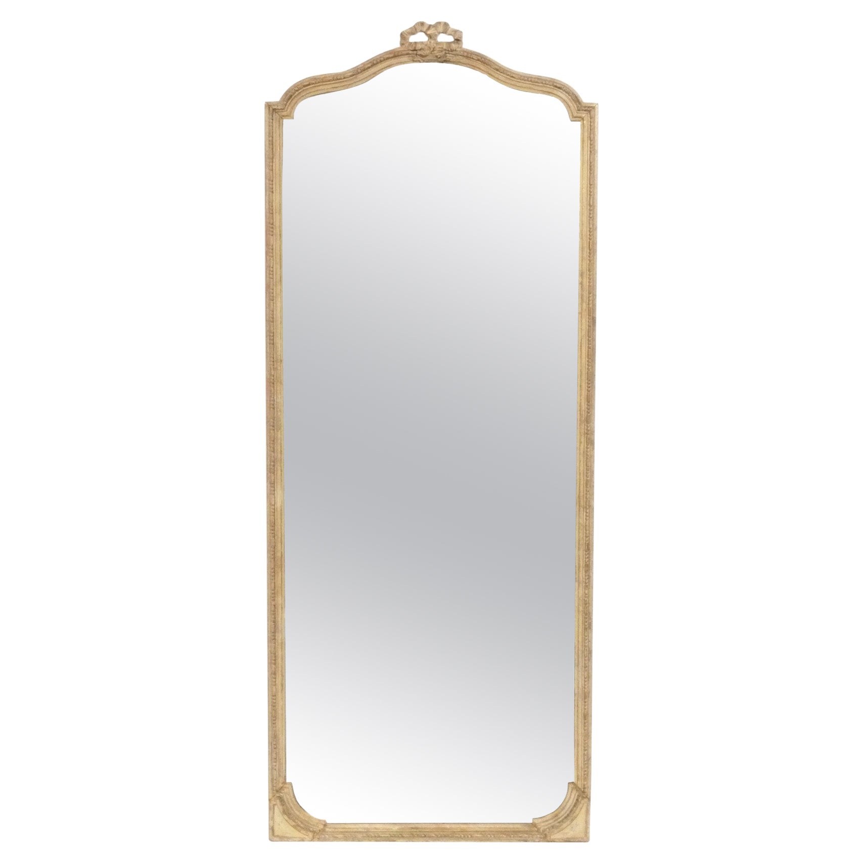 Elegant miroir français à grande échelle 59.5" x 23.75"