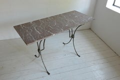 Elegant Late 19th Century French Bistro or Conservatory Table, Perfect as a Bar
