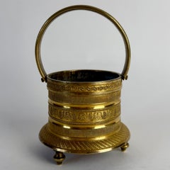 Elegant late 19th Century French Empire Style Gilt Bronze Pen Holder