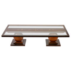 Elegante  Mesa de centro Liberty con un precioso inserto de nácar 1920'