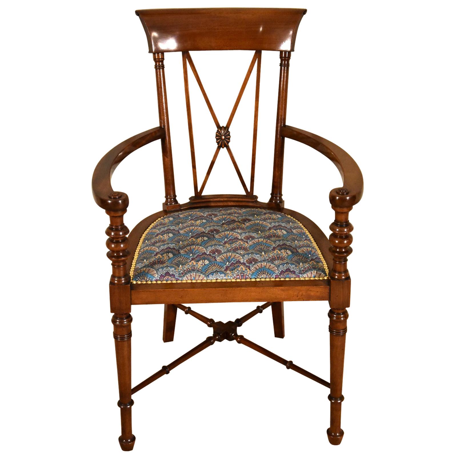 Elegant Liberty Stamped Armchair, circa 1900