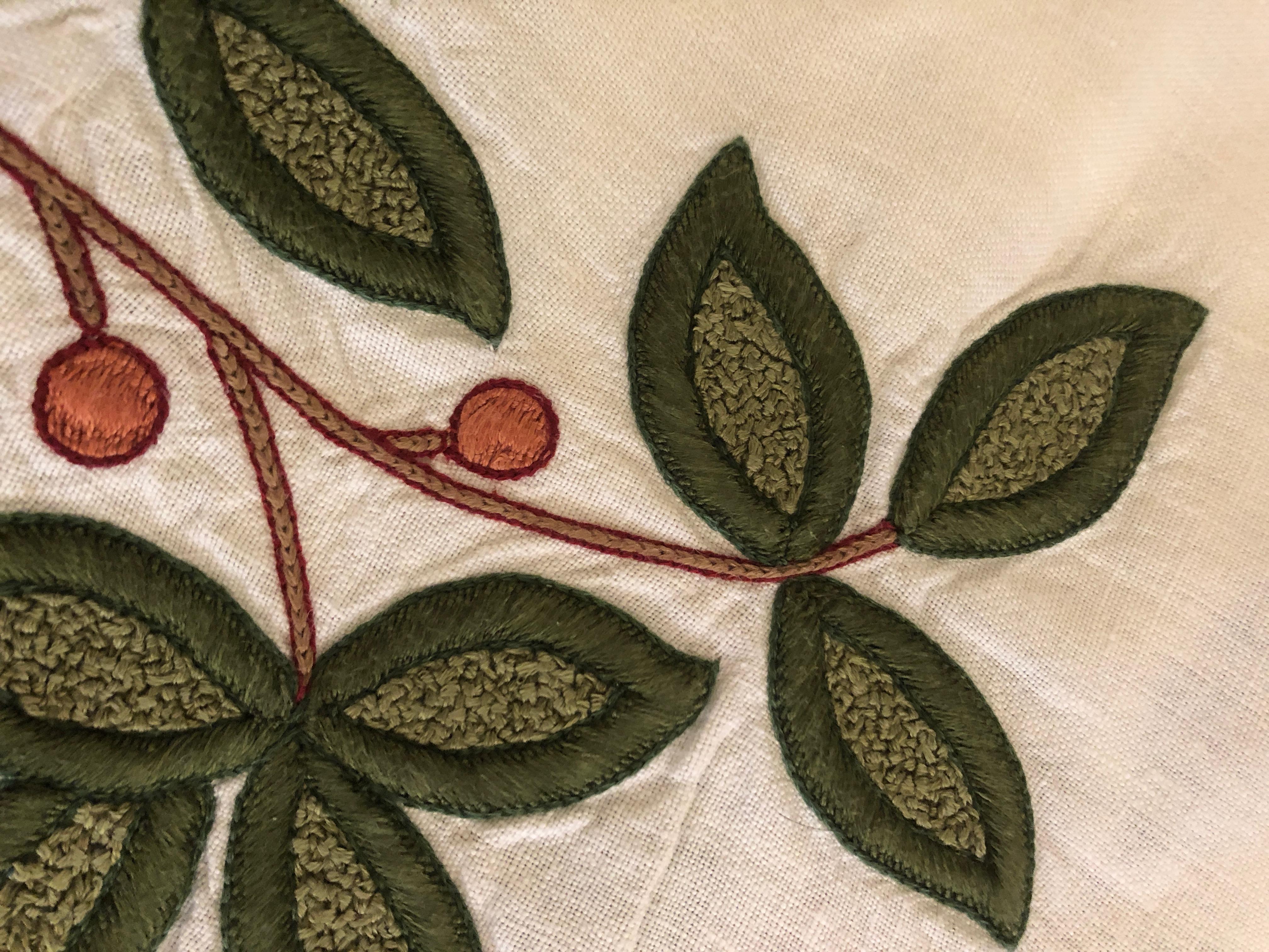 American Elegant Linen and Hand Embroidered Table Cloth