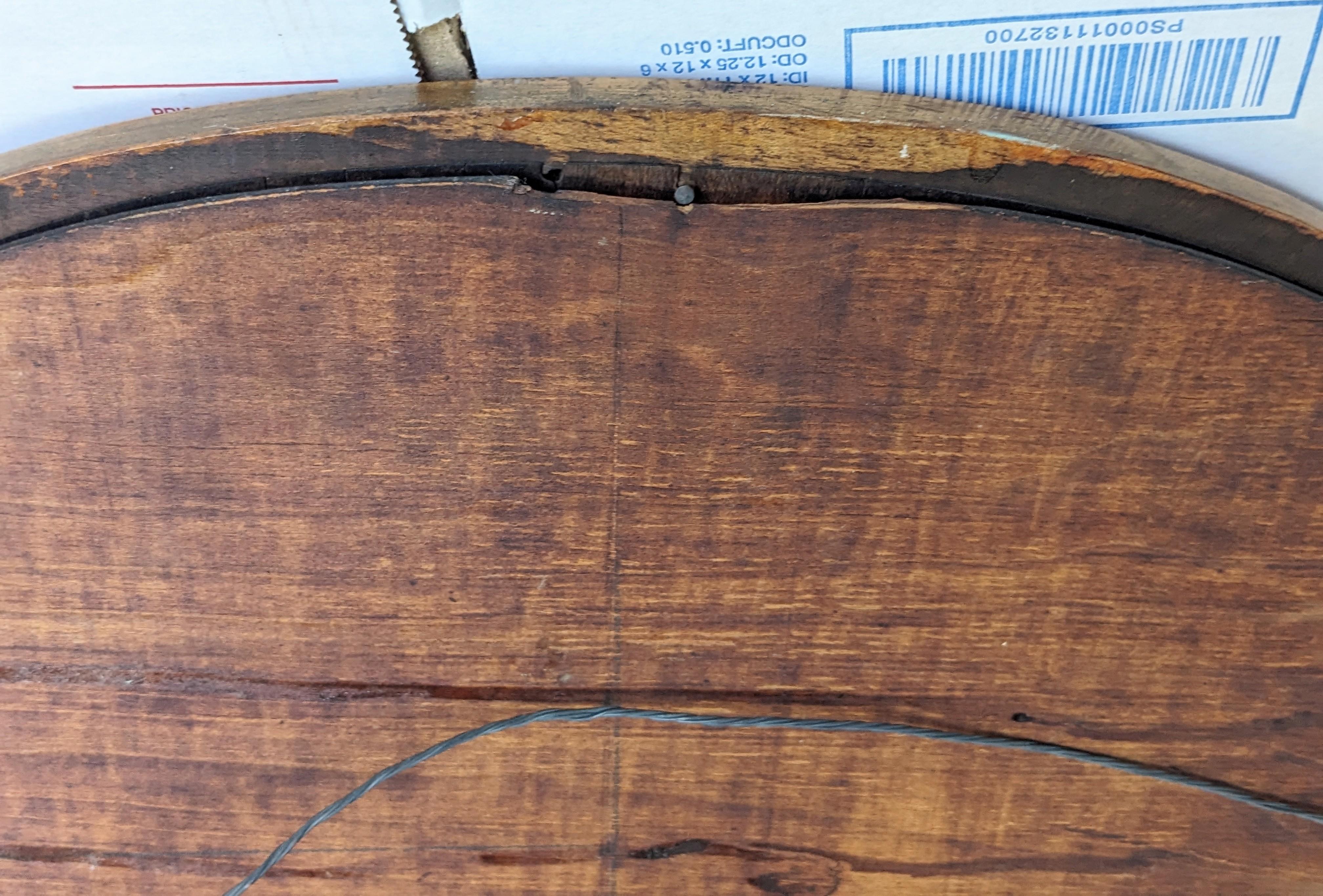 Elegant Lobed Wood Mirror For Sale 2