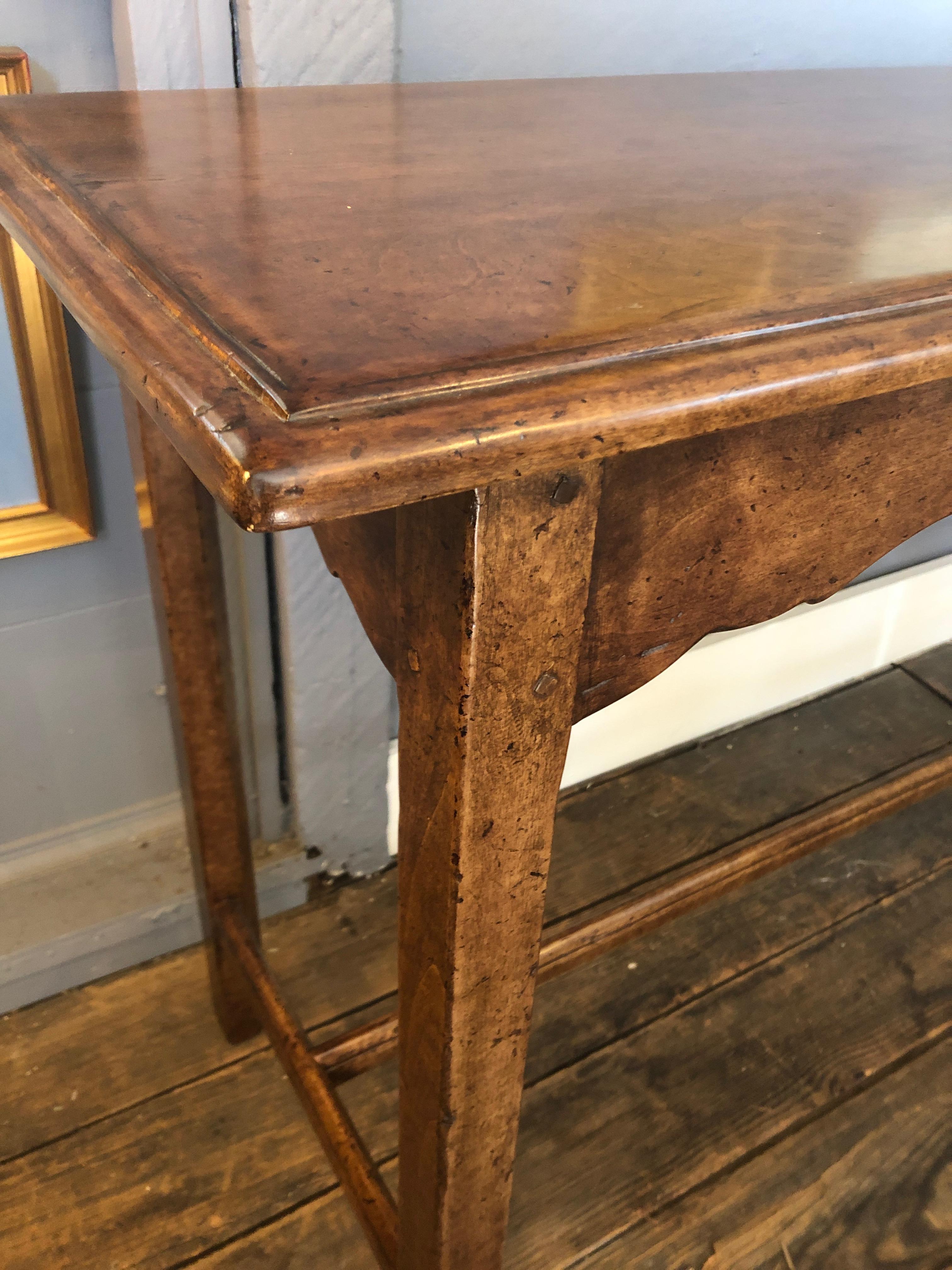 American Elegant Long English Style Gorgeous Wood Minton Spidell Console