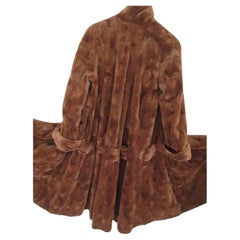 Elegant Long Mink Fur Coat Full Lenght