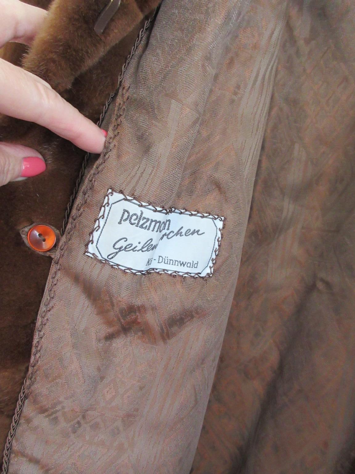 Elegant Long Mink Fur Coat Full Lenght in vendita 1