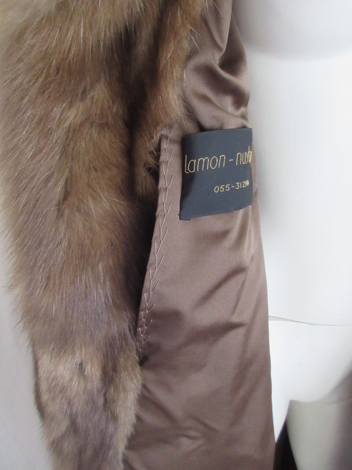 Elegant Long Sable Fur Coat Full Lenght For Sale 1