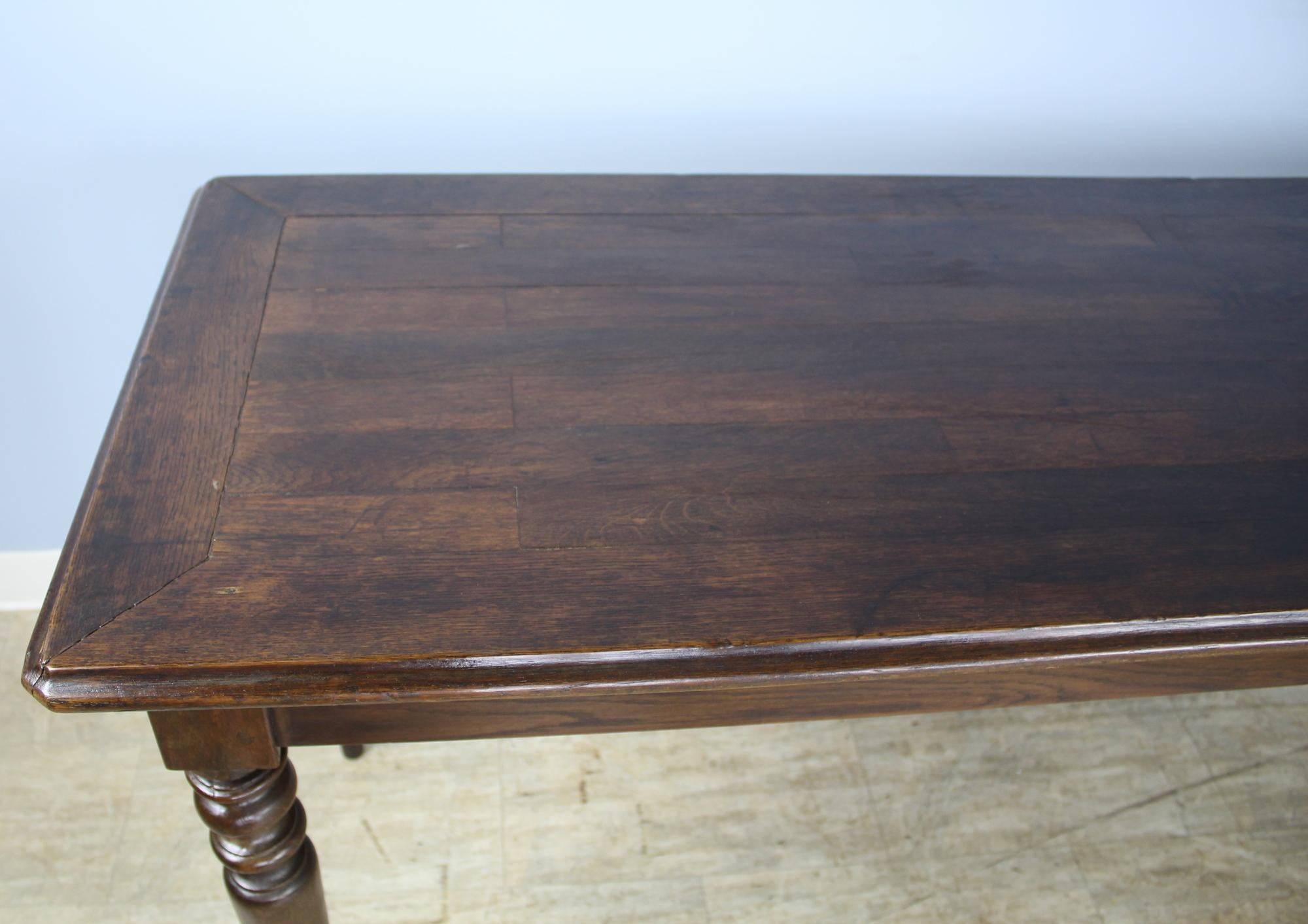 Elegant Louis Philippe Serving Table in Oak 3