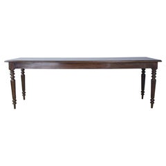 Elegant Louis Philippe Serving Table in Oak