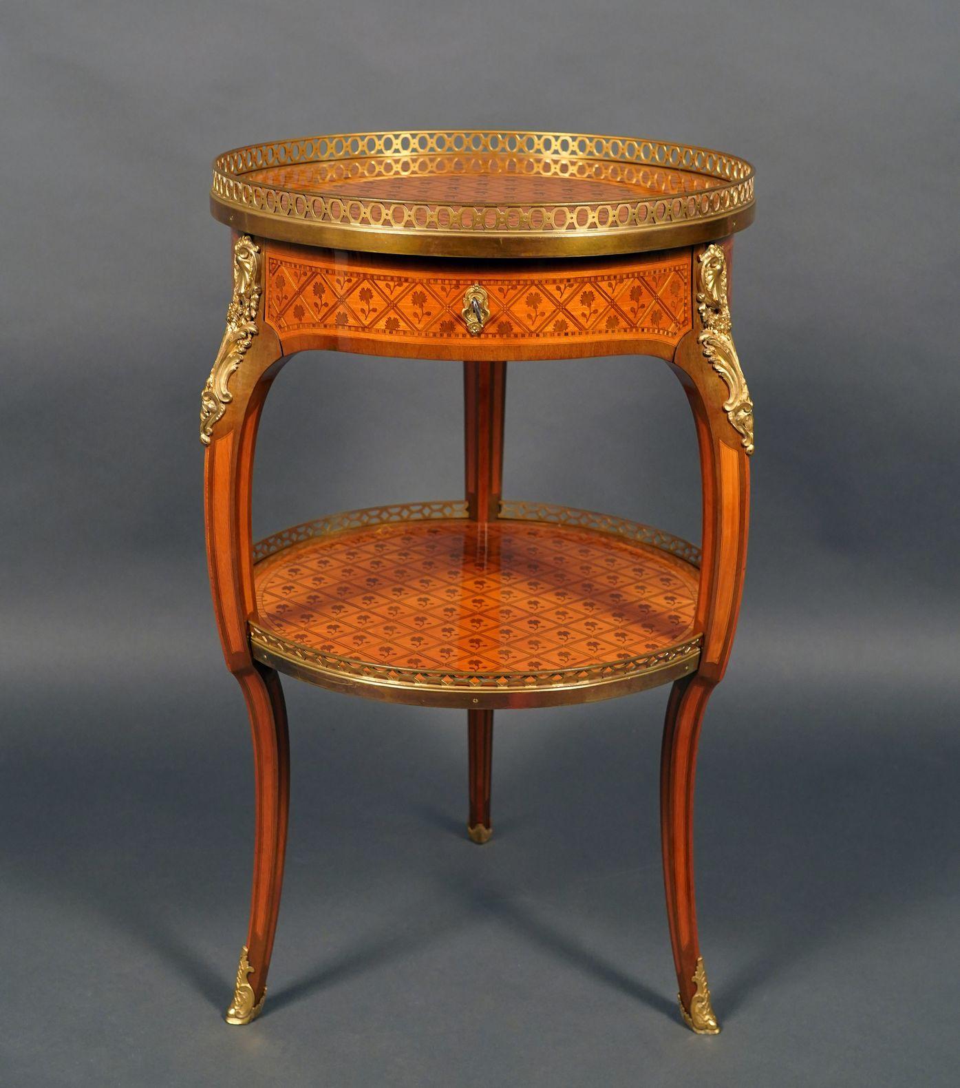 French Elegant Louis XV Style Gueridon  For Sale
