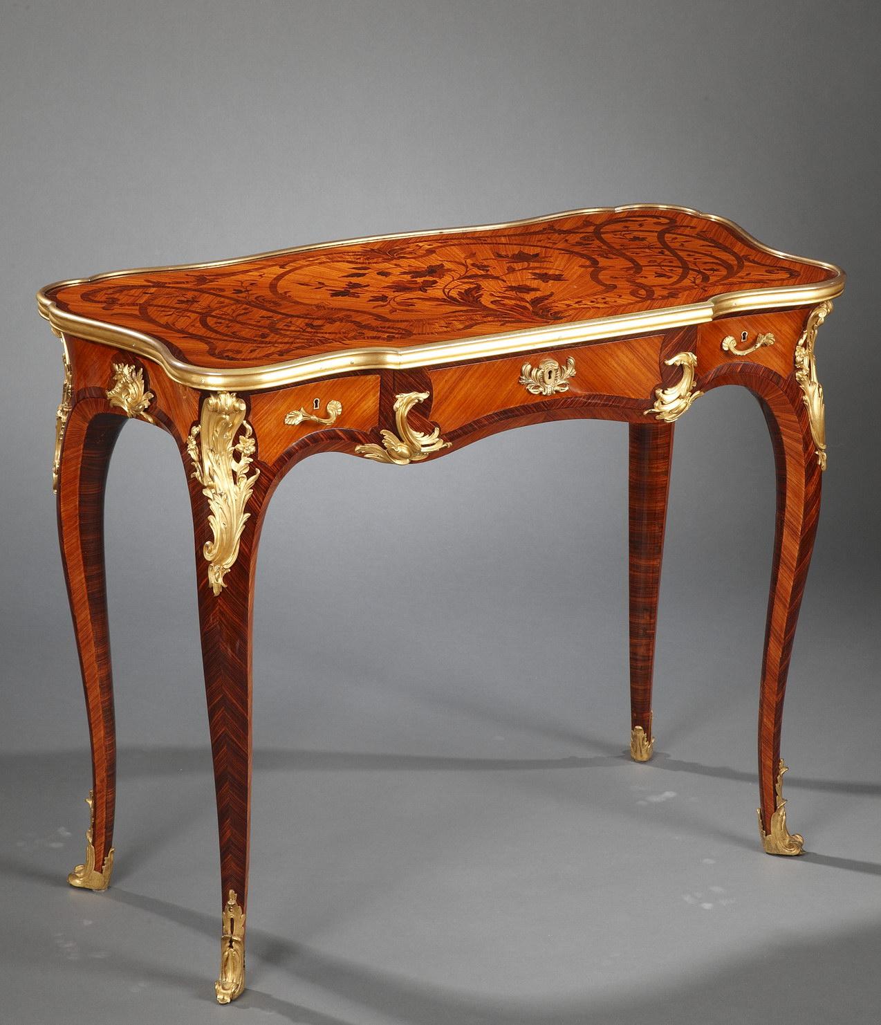 Elegant Louis XV Style Table by P. Sormani, France, Circa 1870 For Sale 1