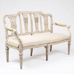 Elegant Louis XVI Bench, Late 18th Century