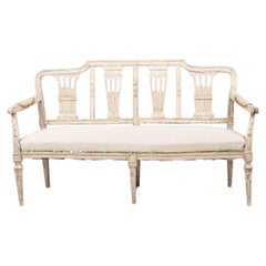 Elegant Louis XVI Bench, Late 18th Century