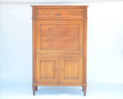 Elegant Louis XVI Cherrywood Secrétaire Cabinet