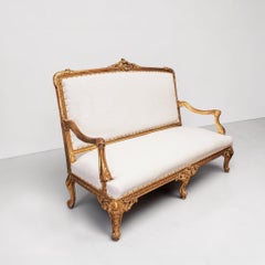 Louis XVI-Giltwood-Sofa aus dem 18.