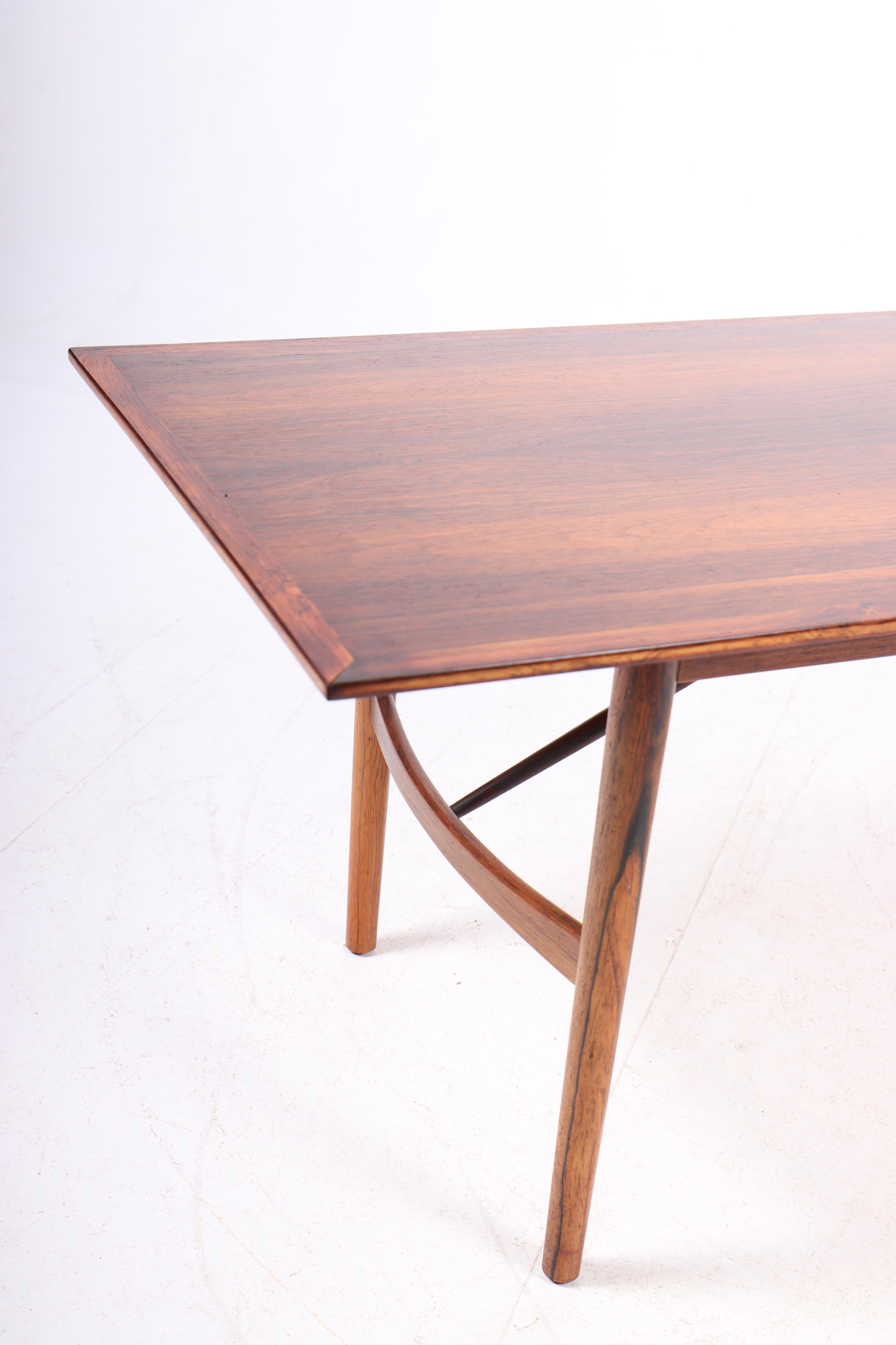 Danish Elegant Low Table in Rosewood by Steffen Syrach Larsen, 1950s For Sale