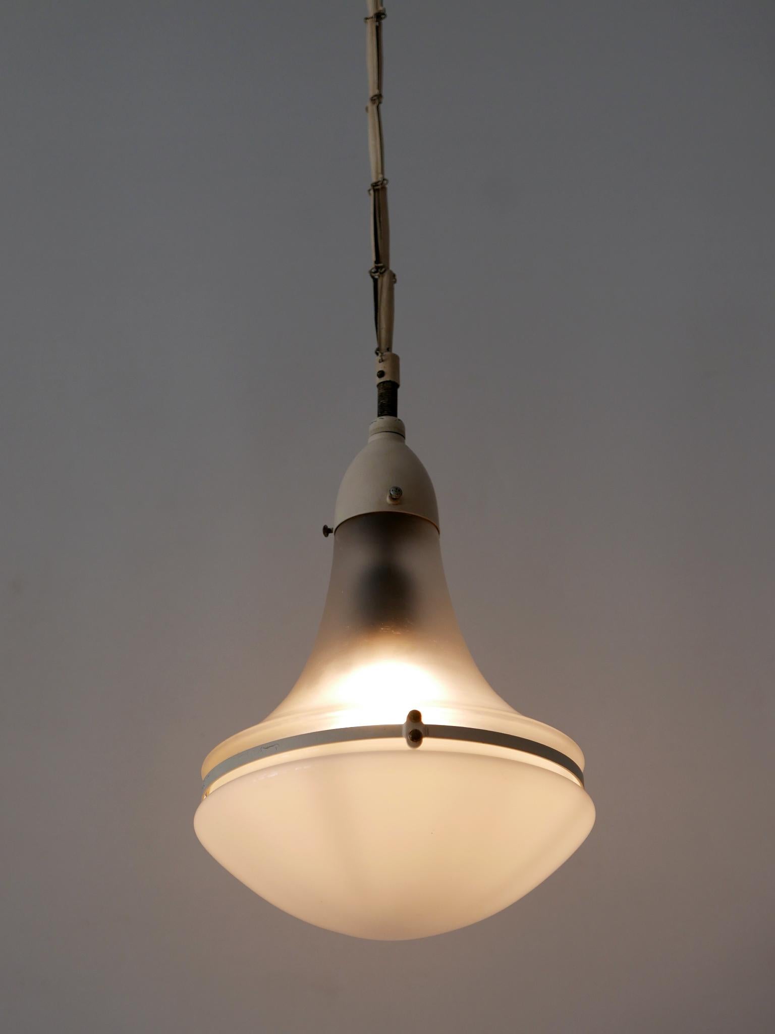Elegante lampada a sospensione 'Luzette' di Peter Behrens per Siemens-Schuckert del 1910 in vendita 4
