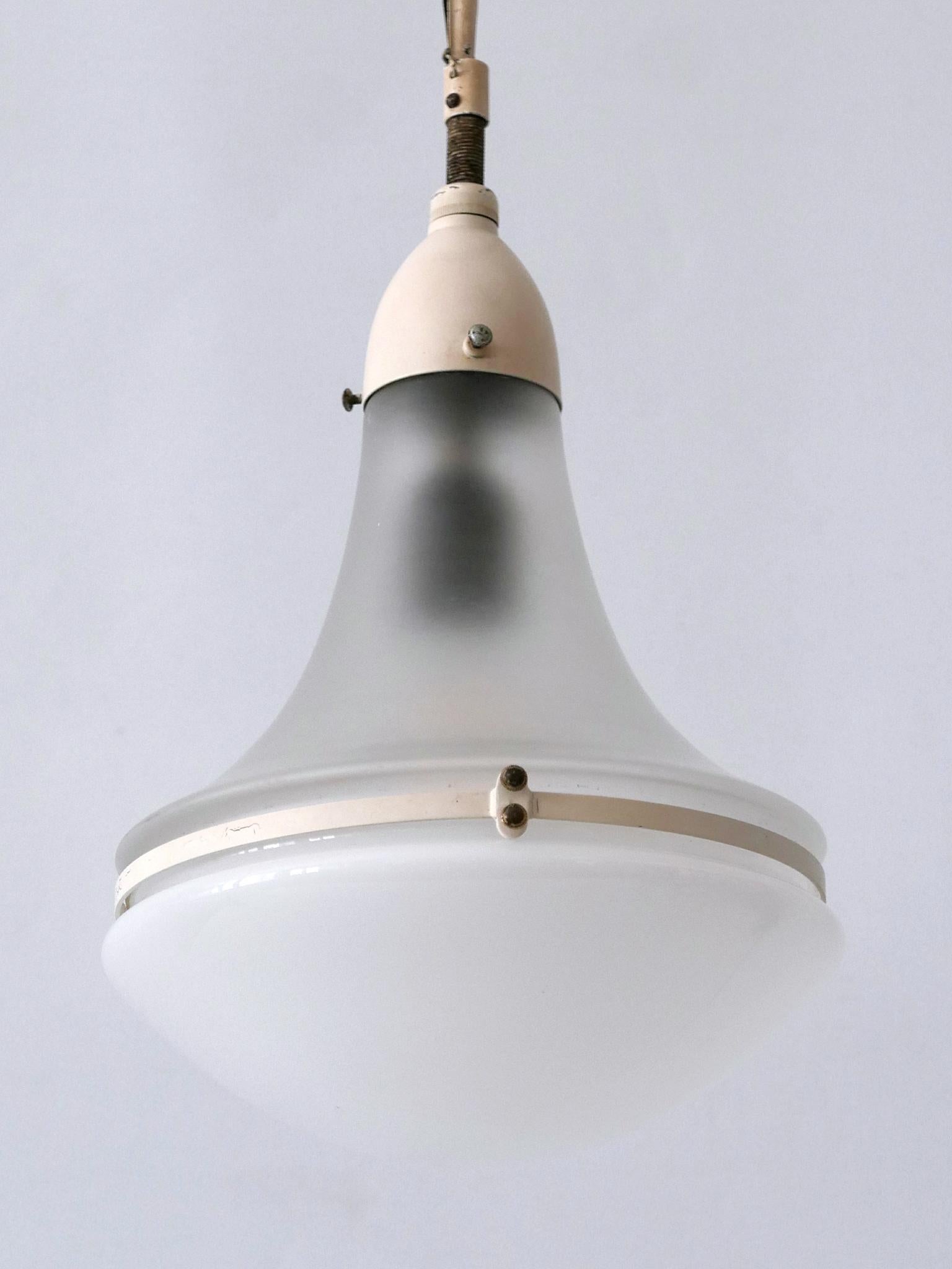 Elegante lampada a sospensione 'Luzette' di Peter Behrens per Siemens-Schuckert del 1910 in vendita 5